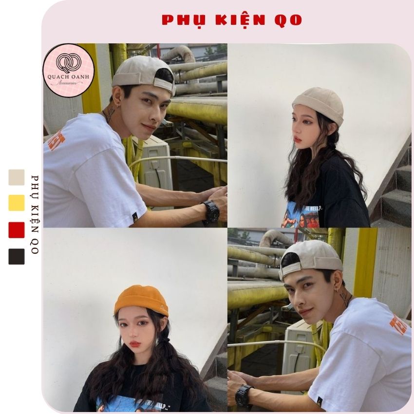 [Mã SKAMCLU8 giảm 10% cho đơn từ 100K] Mũ quả dưa địa chủ beanie không vành in chữ Stunning - MU59