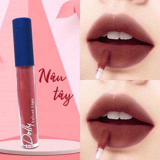 Son DOLLY màu NÂU TÂY siêu hot chất Velvet Blue