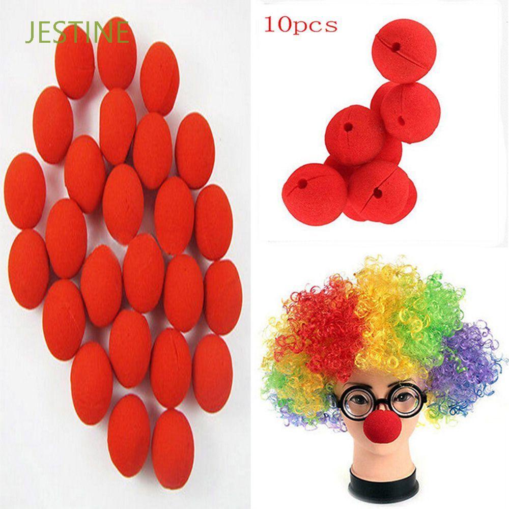 JESTINE Selling Costume Dress Party 10pcs Red Sale Ball Nose Magic Clown Comic/Multicolor