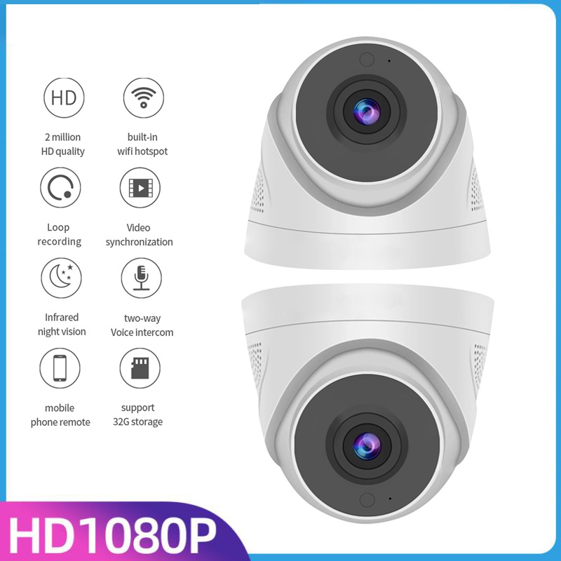 Camera Giám Sát A5 1080P IP Wifi CCTV HD Hai Chiều Có Chế Độ Quan Sát Ban Đêm Thẻ TF 32G