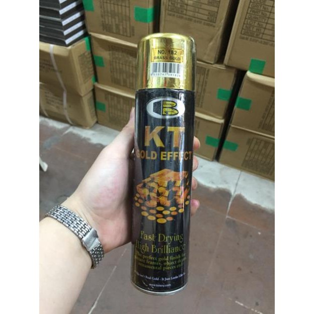 Sơn xịt mạ vàng KT Gold Efect