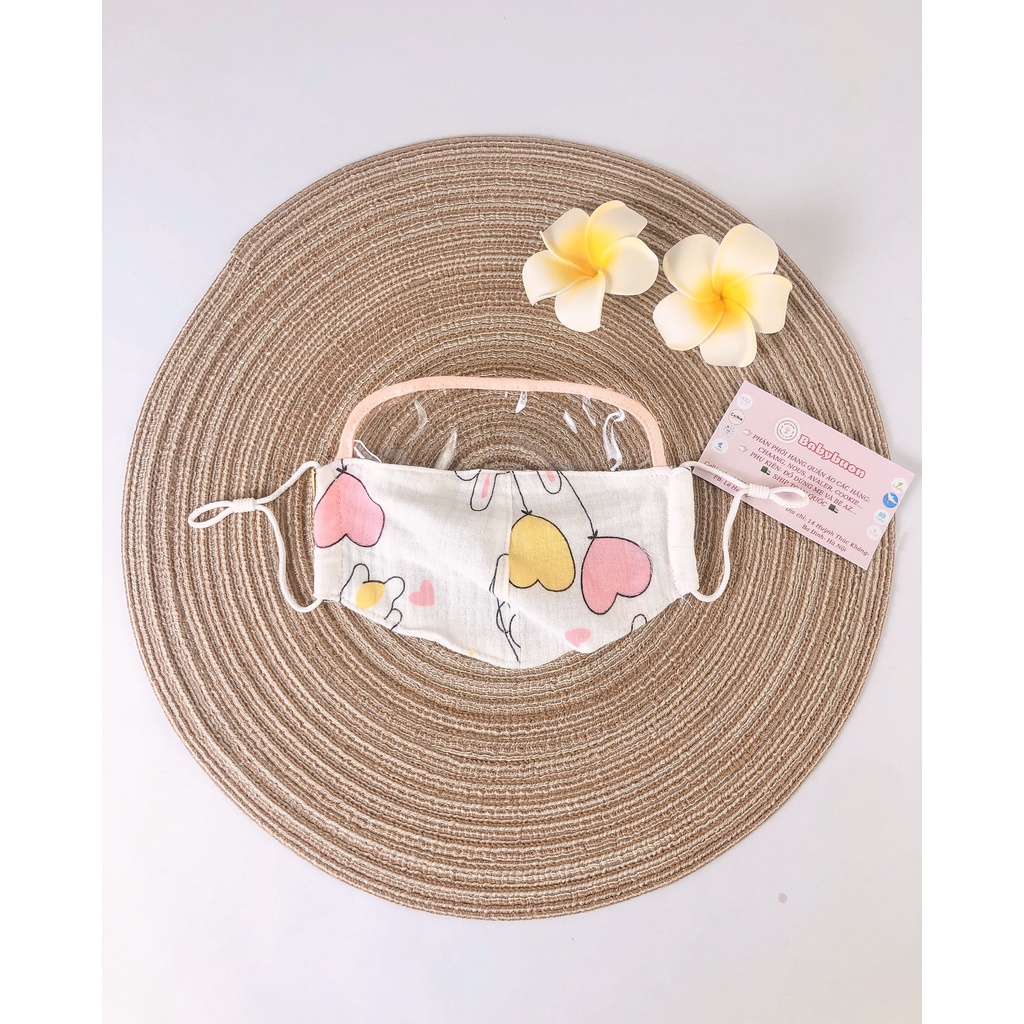 Khẩu Trang Kèm Tấm Chắn Giọt Bắn Cho Bé Từ 0-12 Tuổi Babibu - KTCG