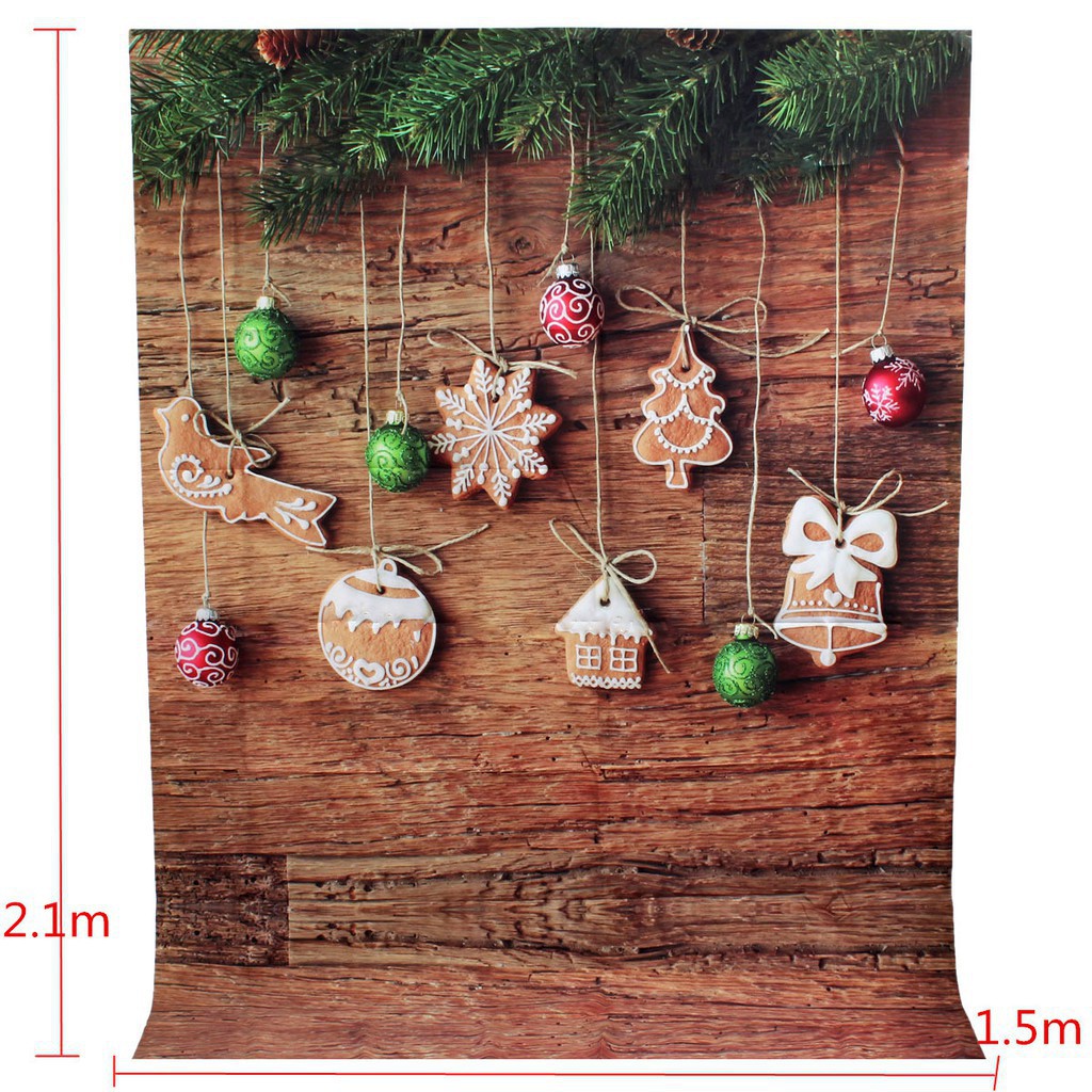 Tấm Phông Nền Chụp Ảnh 3C 1.5X2.1M Hình Chuông Giáng Sinh