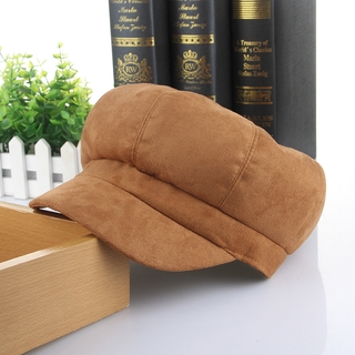 Mũ Beret Da Lộn Thời Trang Cho Nữ (3 Màu)