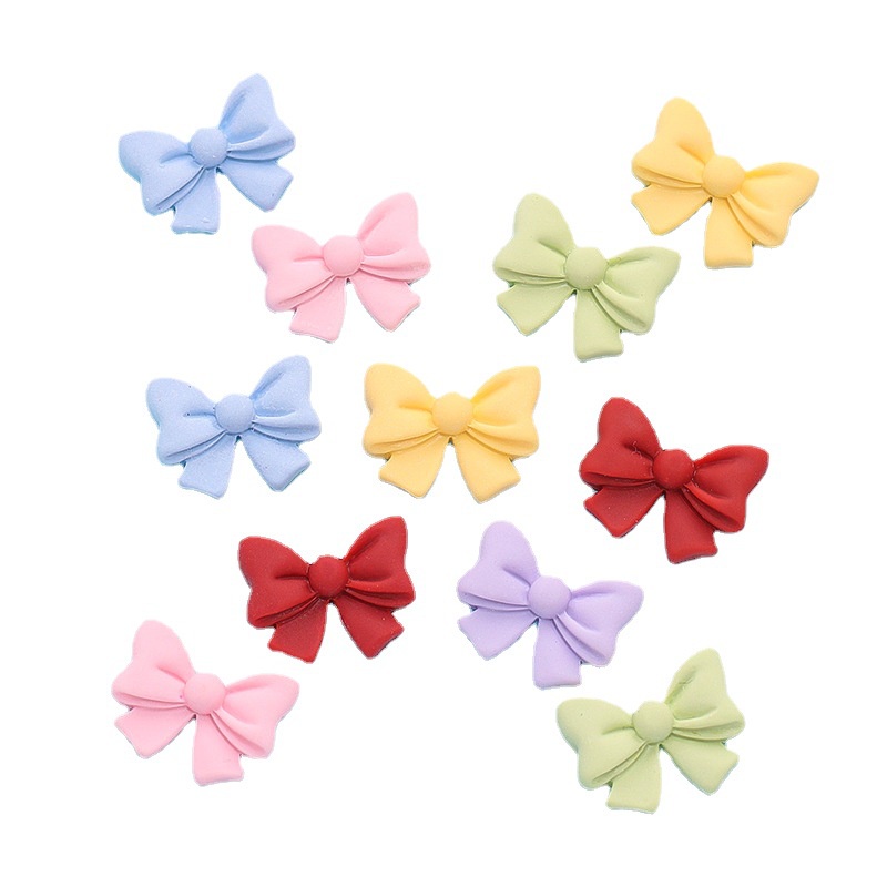 Set 10 Phụ Kiện Trang Trí Điện Thoại Hình Nơ Dễ Thương Diy