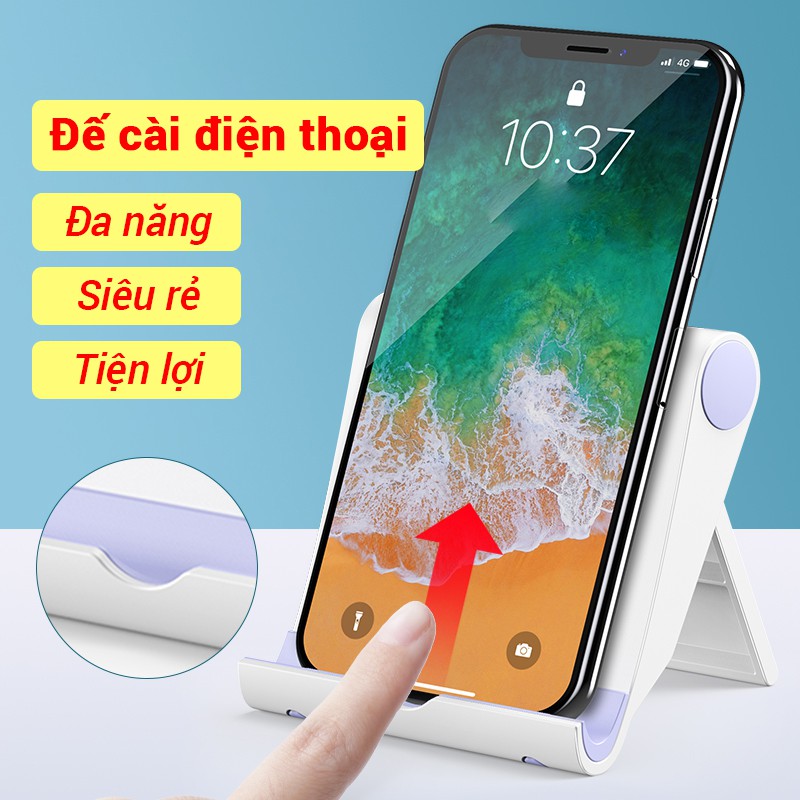 Giá kẹp điện thoại đa năng Sten S059, đế kẹp điện thoại để bàn loại nhựa cho iphone, samsung, xiaomi, oppo