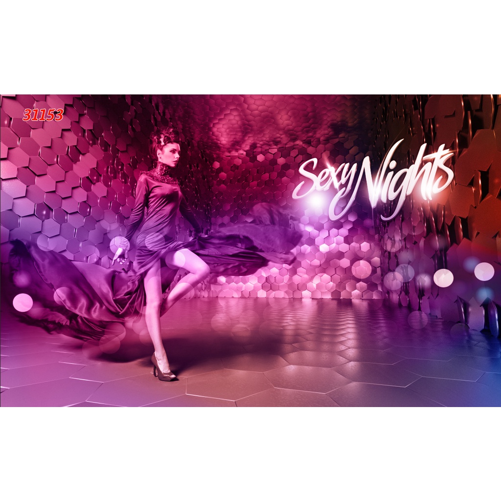 Tranh Dán Quán Hát Karaoke, Club, Bar Sàn nhiều kích thước lựa chọn