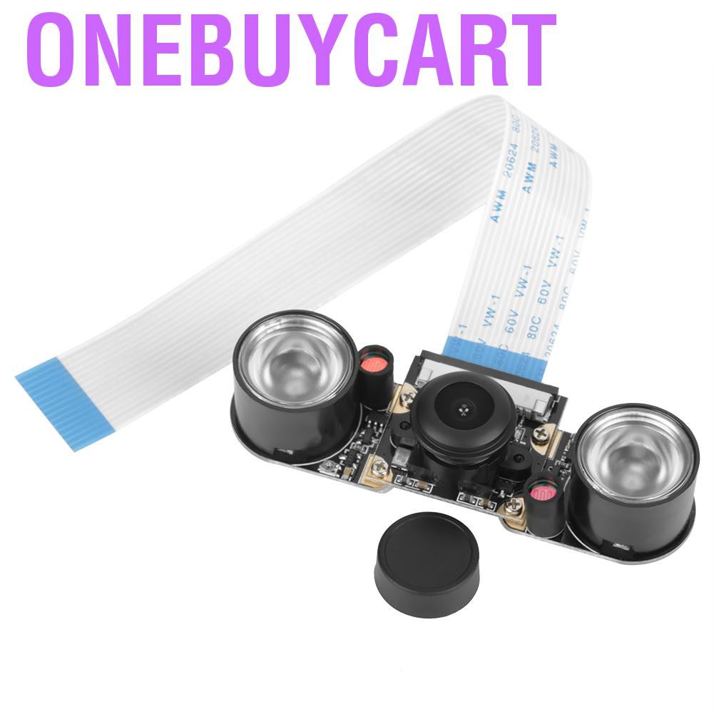 Onebuycart 5 Million Pixels Night Vision 130° Viewing Angle Camera Module Board For Raspberry Pi B 3/2