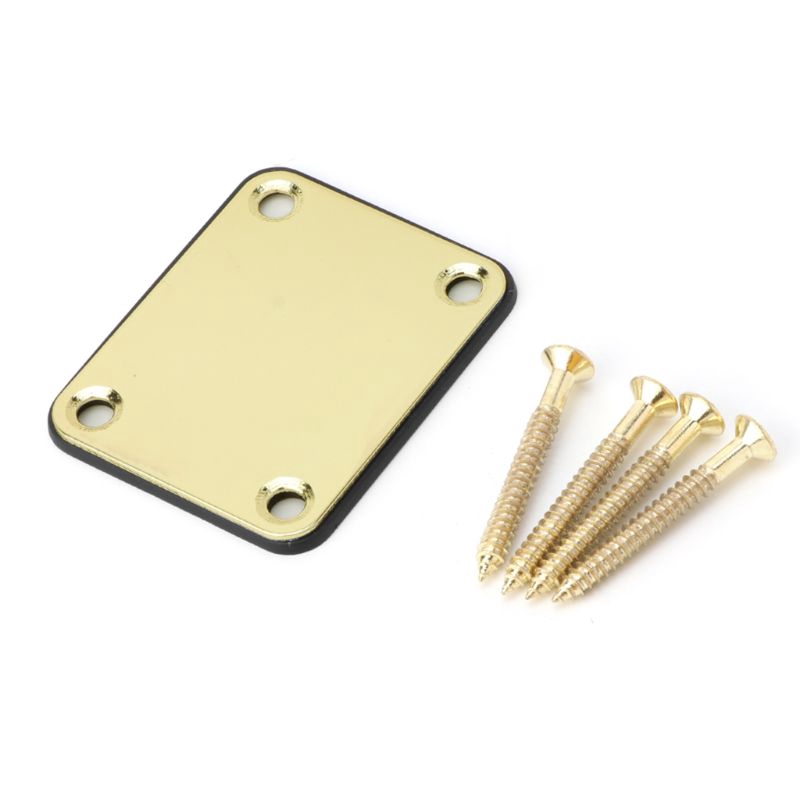 yoodada Electric Guitar Neck Plate Fix Tele Guitar Neck Joint Board 4 Screws Guitar Accessories