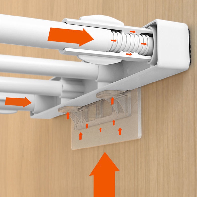 Bộ 2 Kẹp Giữ Cố Định Kệ Tủ Gắn Tường Tiện Dụng Cho Nhà Bếp / Phòng Tắm