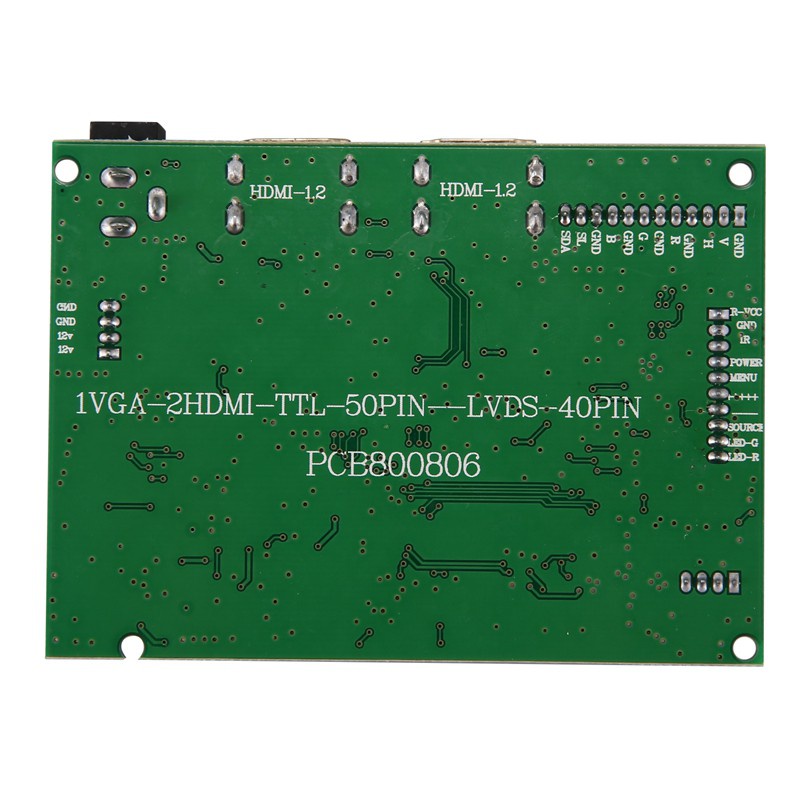 2HDMI+VGA+Audio 40Pin50Pin LCD Driver Controller Board Kit For Panel AT065TN14/AT070TN90/AT070TN92/AT070TN94/AT080AT64