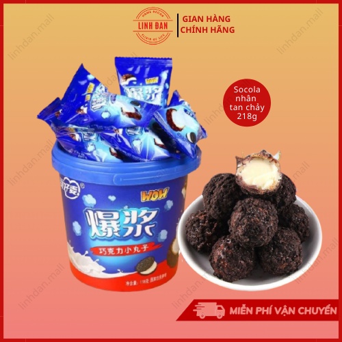 Bánh Oreo Socola Bi Nhân Tan Chảy 3 Lớp Xô 218g