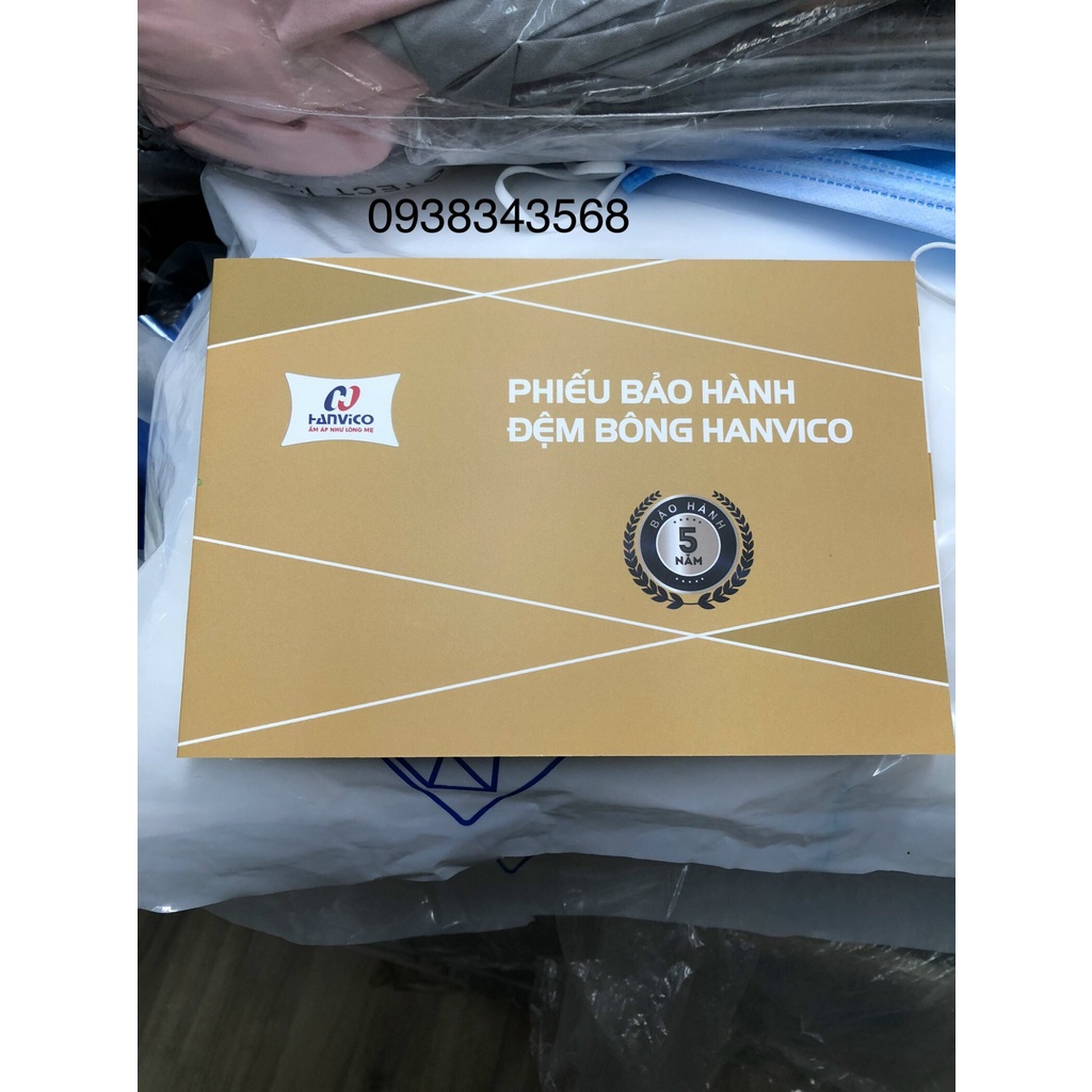 Đệm bông ép chống khuẩn Hanvico - Chính Hãng 100% - Rẻ Nhất Sàn
