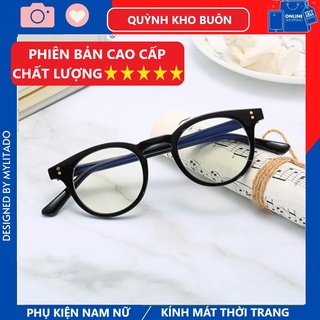 Gọng kính mắt thời trang nam nữ , from giáng tròn nhỏ văn học thời trang 2129