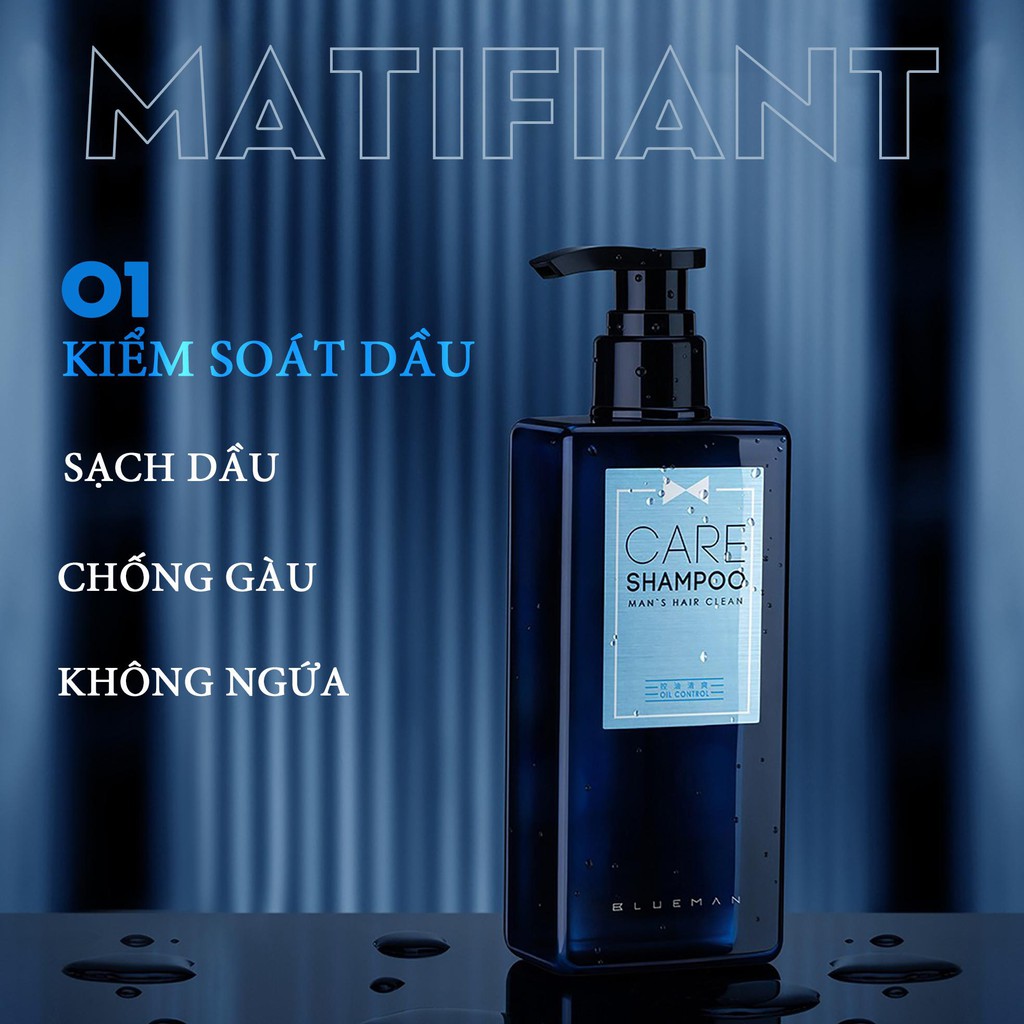 Dầu Gội Thơm Cho Nam BLUEMAN Ngăn Ngừa Gàu Và Dưỡng Tóc Chắc Khỏe | BigBuy360 - bigbuy360.vn