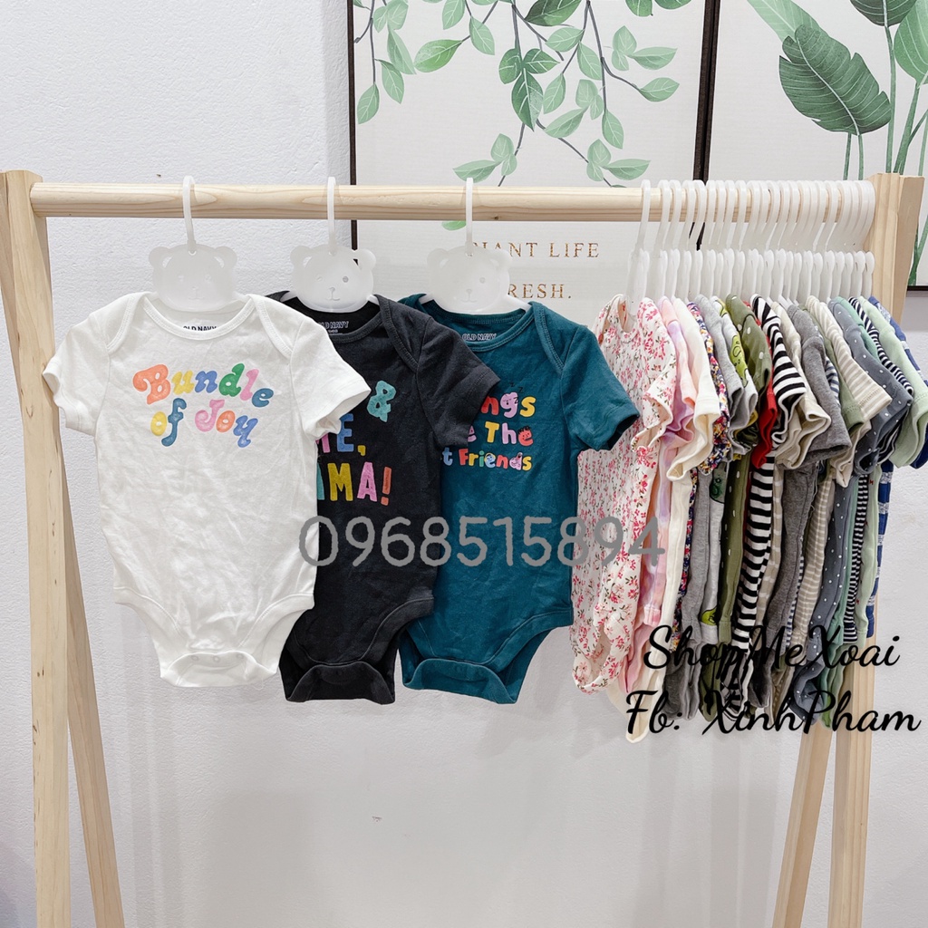 BODYSUIT OLDNAVY Size 24M, BODYCHIP CỘC TAY XUẤT DƯ CHO BÉ TỪ 11-13,5kg