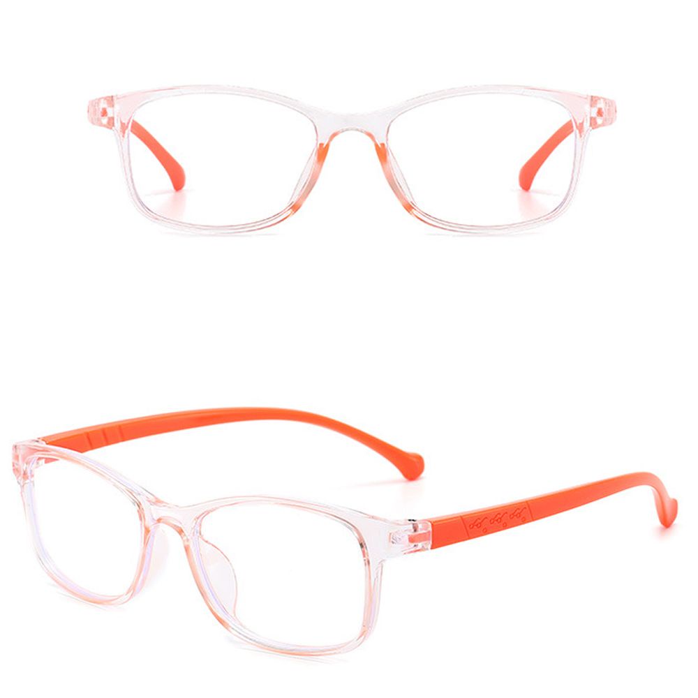 JUNE Children Boys Girls Kids Glasses Portable Anti-blue Light Comfortable Eyeglasses Online Classes Fashion Computer Eye Protection Ultra Light Frame