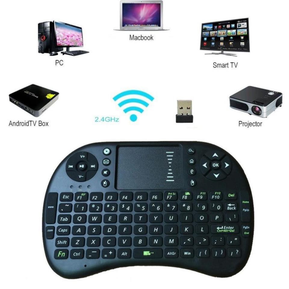 ahy (Miễn Phí Vận Chuyển HN & HCM) Chuột Bay Kiêm Bàn Phím Không Dây UKB500 Cho Smart Tivi & Android Box- chipxinh