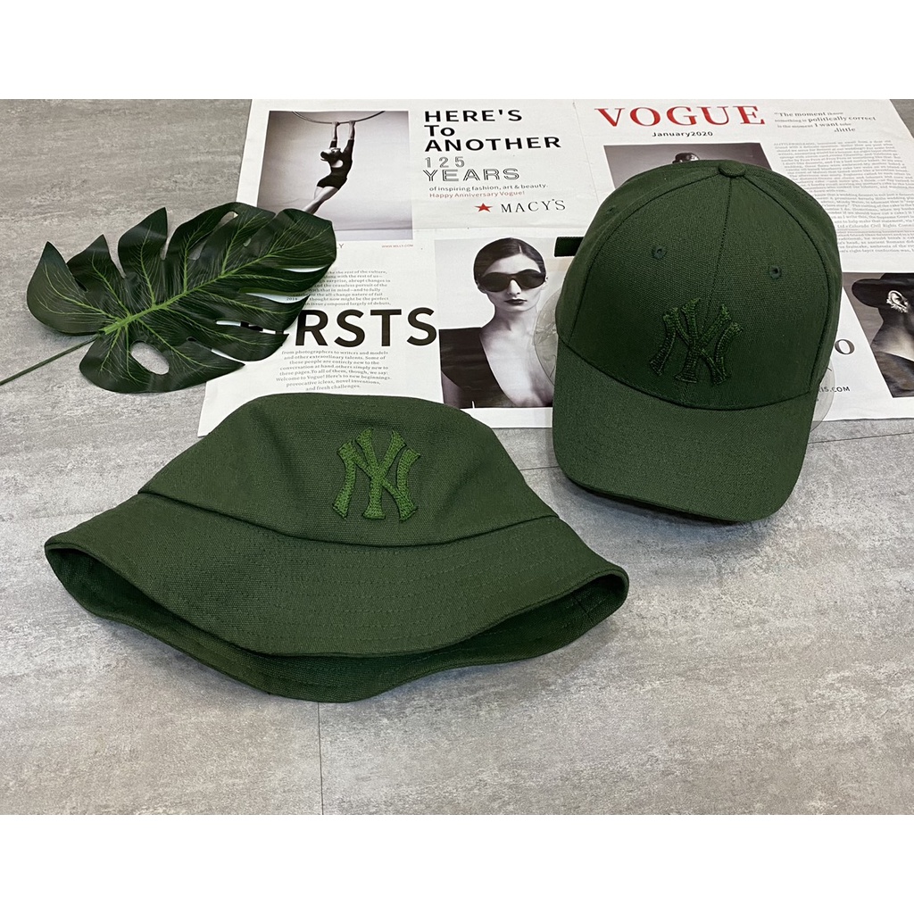 Mũ lưỡi trai, nón kết nam nữ Unisex fom mềm thêu xương cá chữ NYY Pan Store