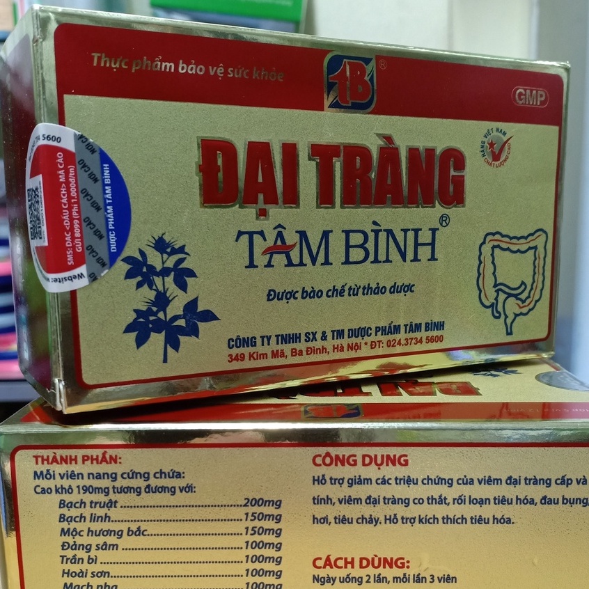 ĐẠI TRÀNG TÂM BÌNH giảm các triệu chứng của viêm đại tràng cấp và mạn tính, viêm đại tràng co thắt