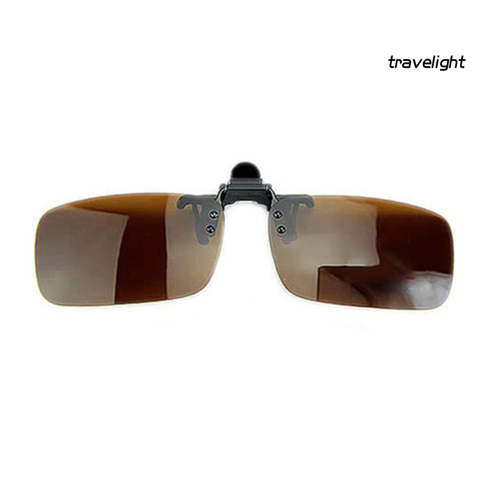 【TL】Polarized Lens Anti Glare UV Block Clip-on Flip-up Sunglasses Driving Glasses