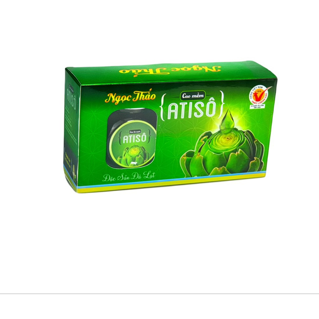 Hộp Cao Atiso lá tươi Ngọc Thảo loại 300 gram (Đựng trong 2 hũ thủy tinh x 150g)