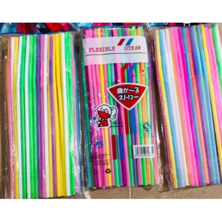 ống hút nhựa đủ màu (các loại)