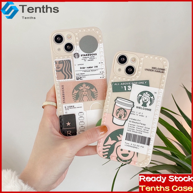 Ốp Điện Thoại Mềm Viền Khung Hình Ly Cà Phê Trái Tim Cho IPhone 13 12 11 Pro Max XS Max XR X 8 7 Plus 6s 6 Plus