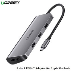 Bộ chuyển đổi USB Type-C sang HDMI, VGA, LAN, USB 3.0,đọc thẻ SD, USB-C cao cấp Ugreen 40873 - Hàng chính hãng