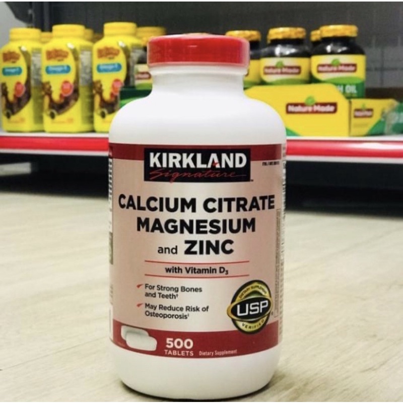 Viên uống CALCIUM CITRATE, MAGNESIUM, AND ZINC WITH VITAMIN D3 Của Mỹ