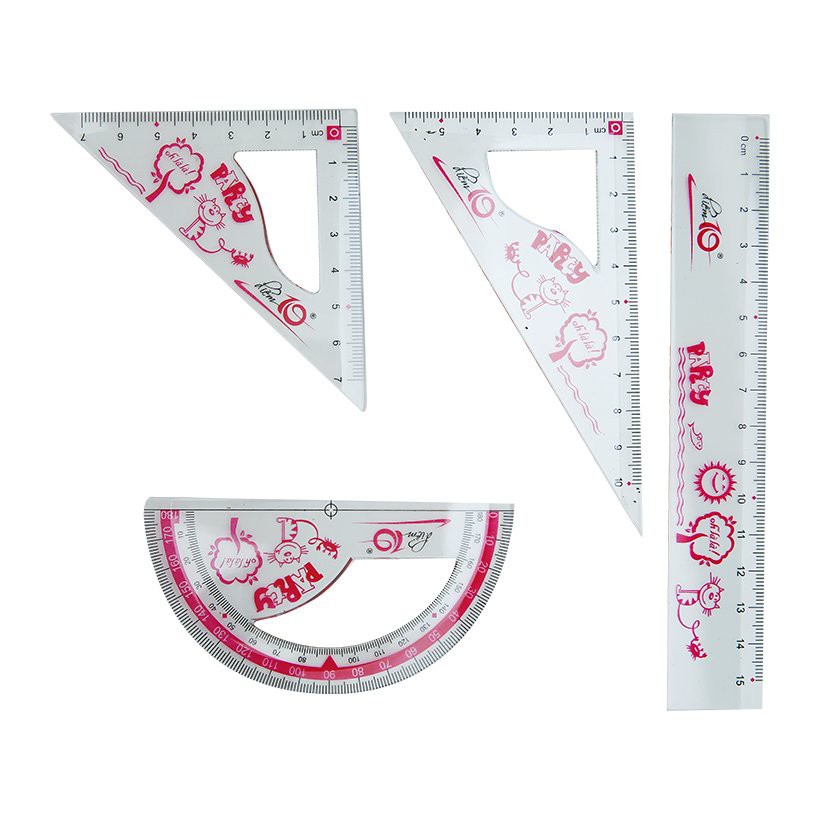 Bộ thước kẻ Thiên long Doremon SR-09 / SR-012 thước kẻ in hình ngộ nghĩnh dễ thương cho bé ANKICO