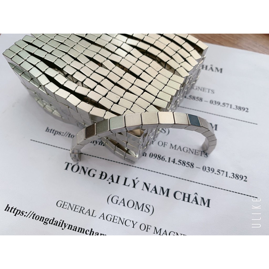 Nam châm xếp hình vòng cung, hình tròn, nam châm bậc lực hút siêu mạnh kt 7x5x8mm