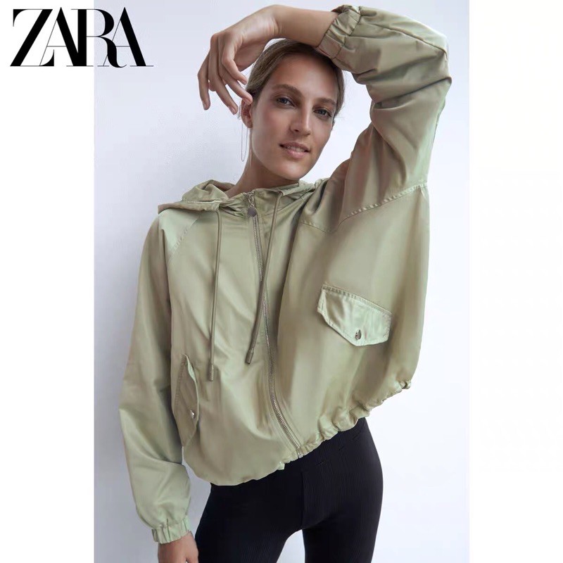 (order) ÁO KHOÁC ZARA BOMBER DÂY RÚT TUỒN XỊN