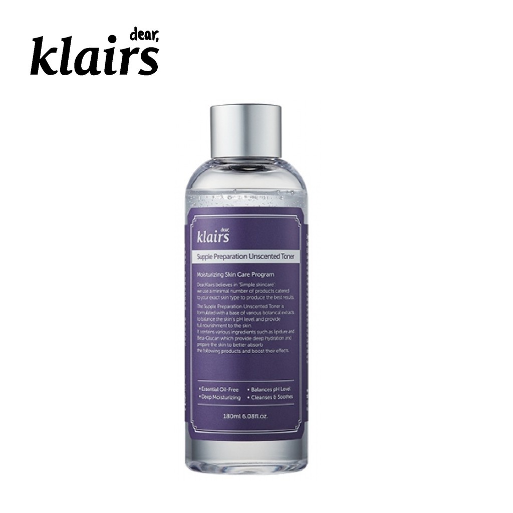 Nước Hoa Hồng Klairs Supple Preparation Toner Hàn Quốc