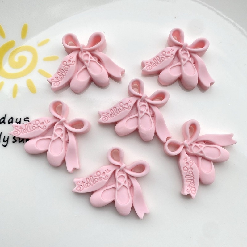 Set 20 Phụ Kiện Trang Trí Điện Thoại Hình Giày Múa Ba Lê Diy