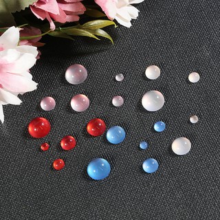 Set 20/50 miếng thủy tinh Cabochon tròn 4 6 8 10 12mm dùng làm trang sức thủ công