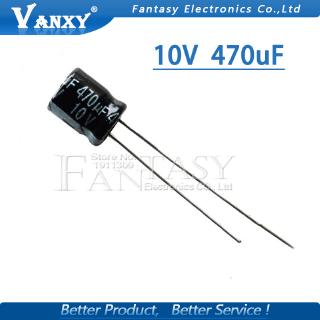 Set 50 Tụ Điện 10v 470uf 6x7mm 470uf 10v Chất Lượng Cao