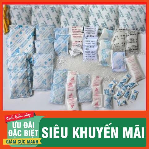 Gói chống Ẩm đóng túi 500gr loại 1/2/5/10/20/50/100gr Silicagel - Hạt chống ẩm mốc, khử mùi