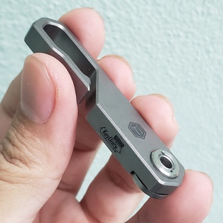 Móc khóa titan mini dao rọc giấy KeyUnity KK00