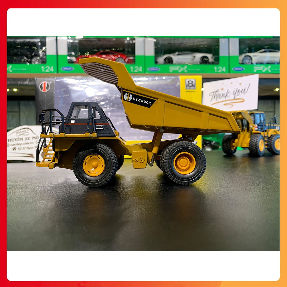 Mô hình xe siêu trường siêu trọng HY TRUCK tỉ lệ 1:50 bằng kim loại cao cấp, chắn chắn