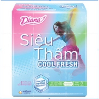 Combo 6 gói Diana siêu thấm siêu mỏng cool fresh