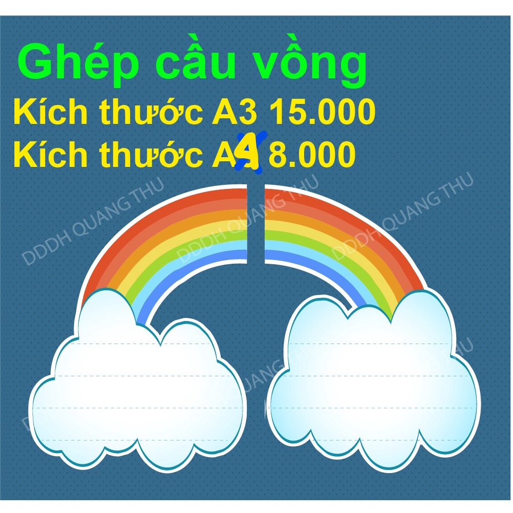 [Đồ dùng dạy học] Ghép cầu vồng