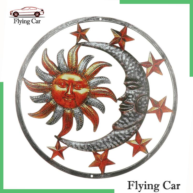 Mô Hình Mặt Trời Mặt Trăng Kim Loại 11 &quot;Lzdjfmy2 Trang Trí Nhà Cửa