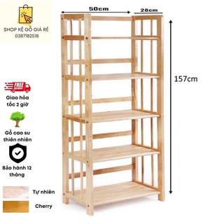 Kệ Sách Gỗ 5 Tầng Ngang 50cm