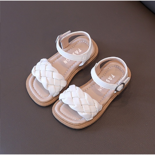 Lùi 1 sz Dép Sandal Quai Ngang Tết Đế Siêu Mềm Hàng Quảng Châu Chính Hãng Cho Bé Gái 1-3 Tuổi K136