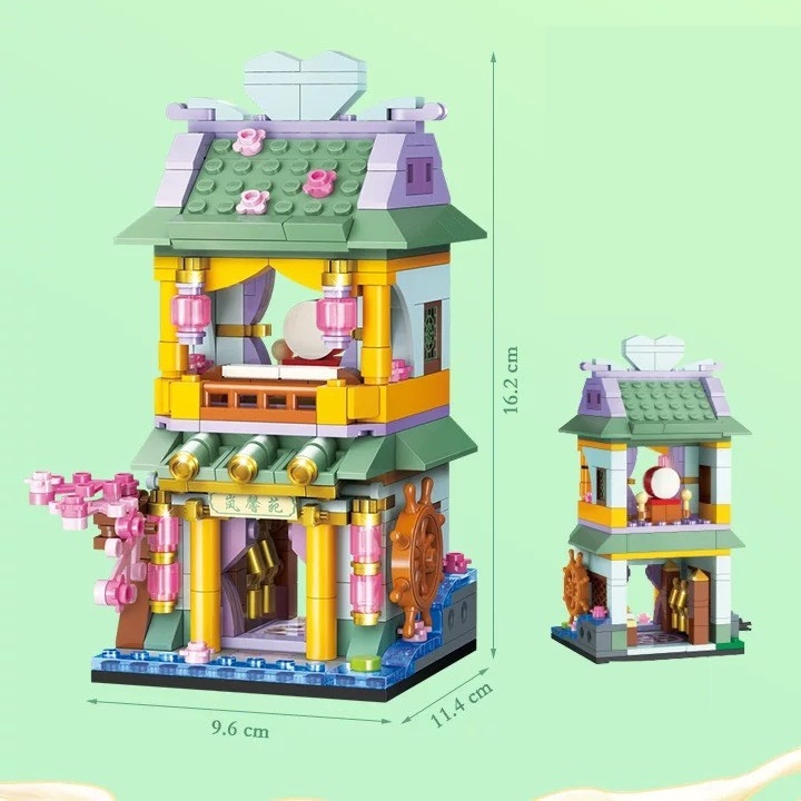 Đồ chơi xếp hình cửa hàng đường phố