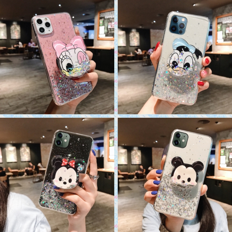 Ốp lưng Samsung S20 FE S10 S10+ S9 S9+ S8 S8+ Note 10 9 8 Lite Pro Plus 3D Cartoon Cut Anime Role Soft TPU Case Cover+Air Stand