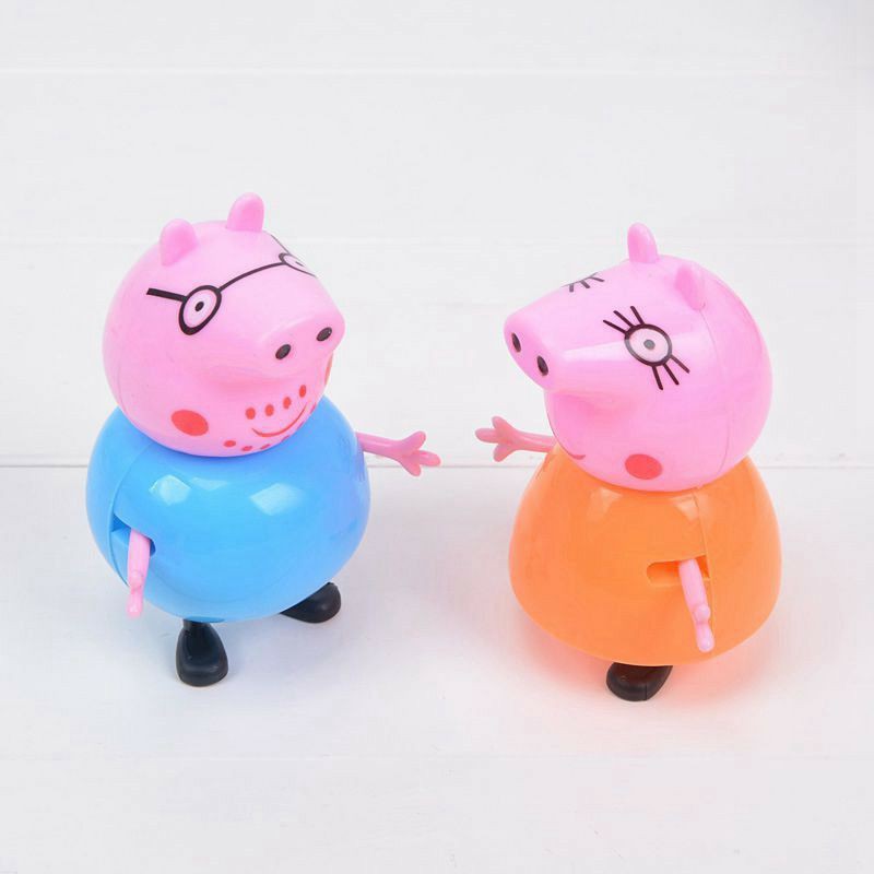 Set 4 nhân vật đồ chơi gia đình heo Peppa cho bé