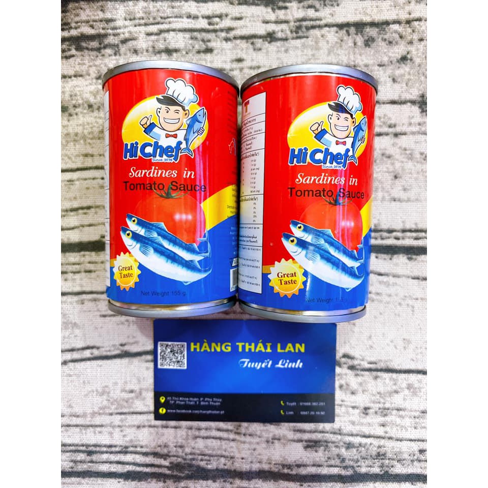 Cá mòi sốt cà Hi Chef 145g