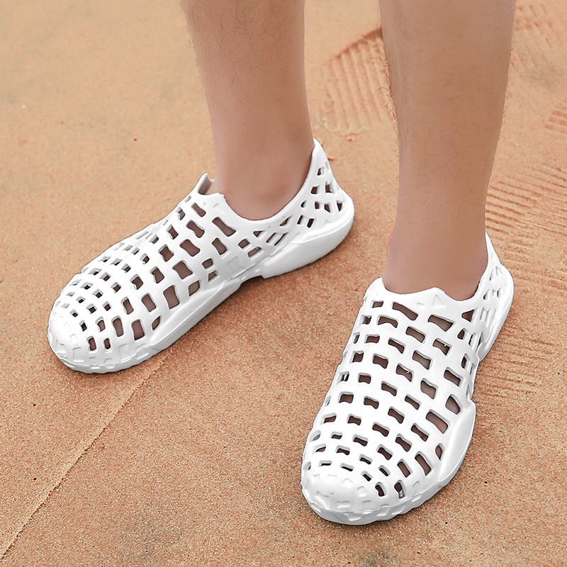 Mike Giày Crocs Đi Mưa Chống Trượt Thoáng Khí Cho Cặp Đôi